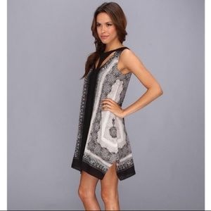 BCBGMazAzria- “Amelia” asymmetrical cutout dress